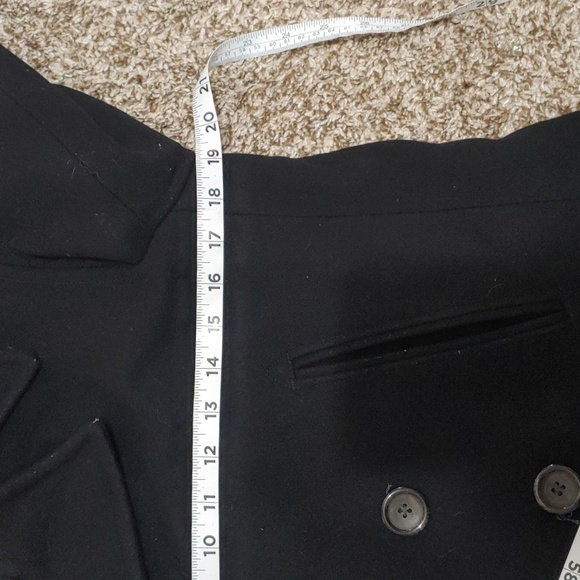 J. Crew Black Women's Black Wool Peacoat Thinsulate Insulation Size M - Picture 5 of 8